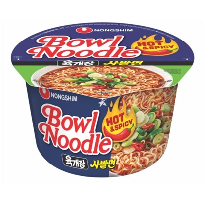 Picture of NONGSHIM HOT & SPICY NOODLE BOWL 100GR